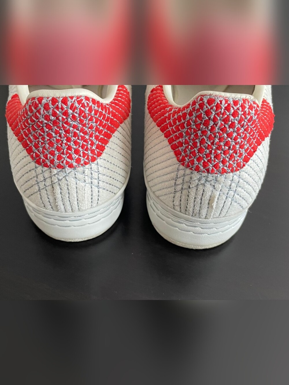 adidas Craig Green Off-White Sneakers with Orange Accents - Picture 8 of 9